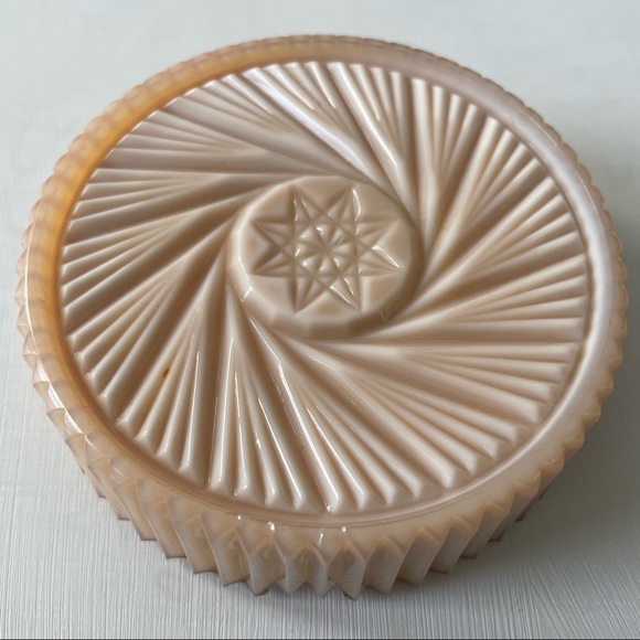 Vintage Pink Slag Glass Ashtray - Picture 6 of 10